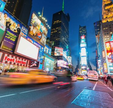 brand awareness a times Square