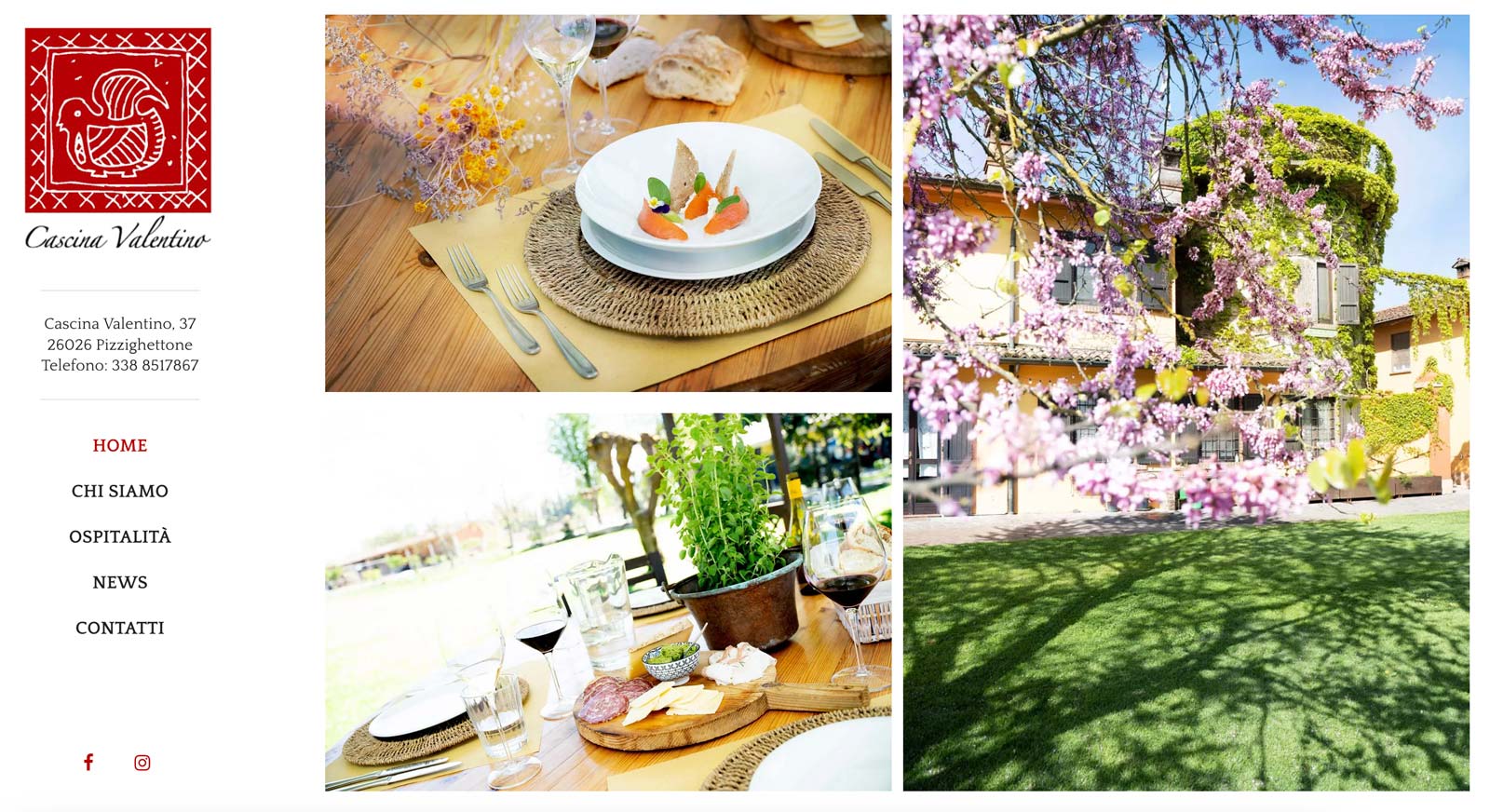 Agriturismo Cascina Valentino - Home layout
