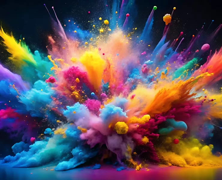 comunicazione efficace: esplosione di colore