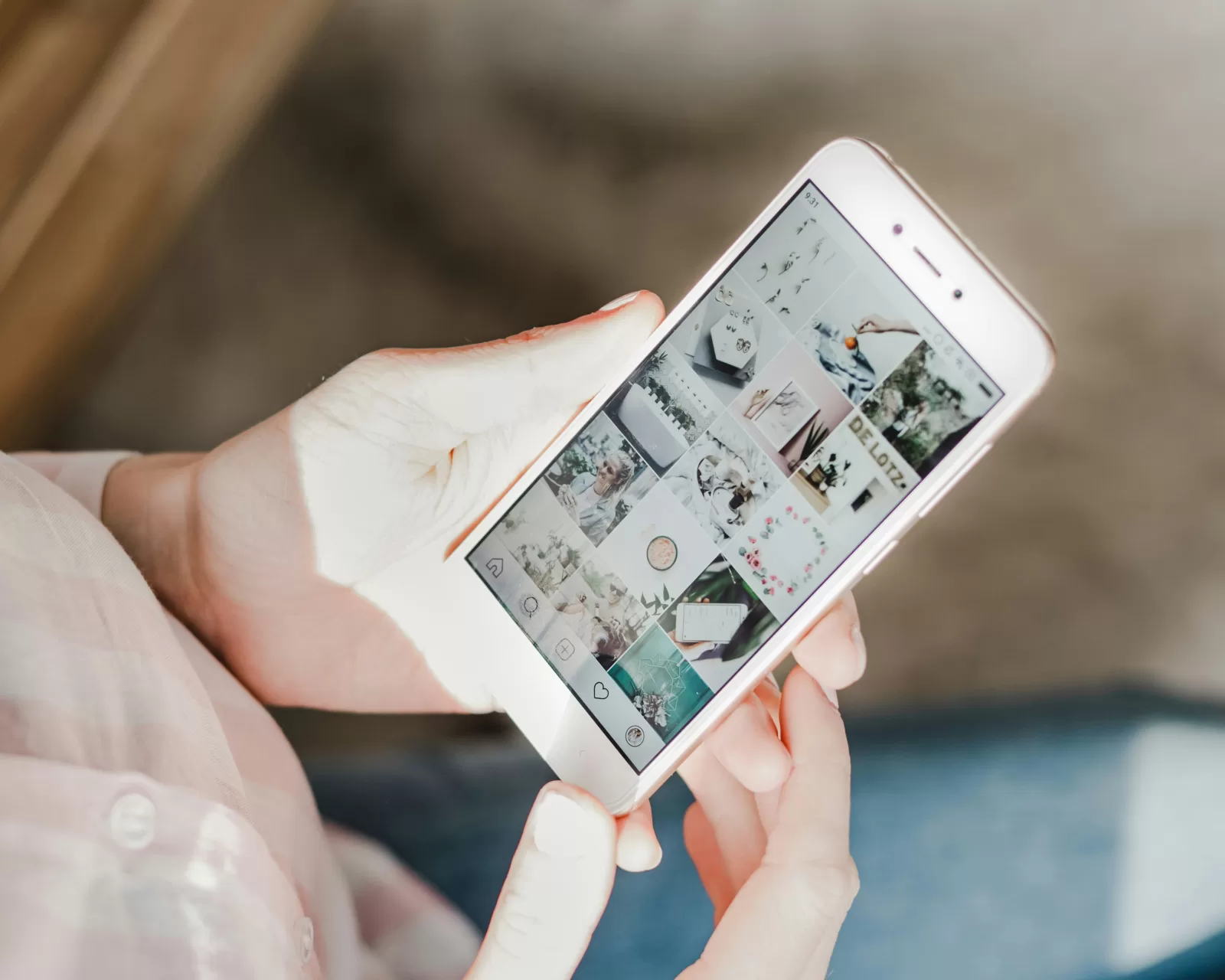 la ricerca sui social network: close-up di un profilo instagram